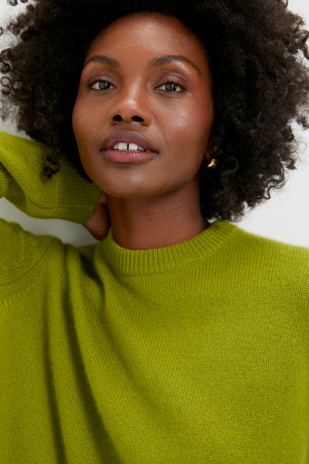 Woodbine Cashmere Boyfriend Bodie Crewneck