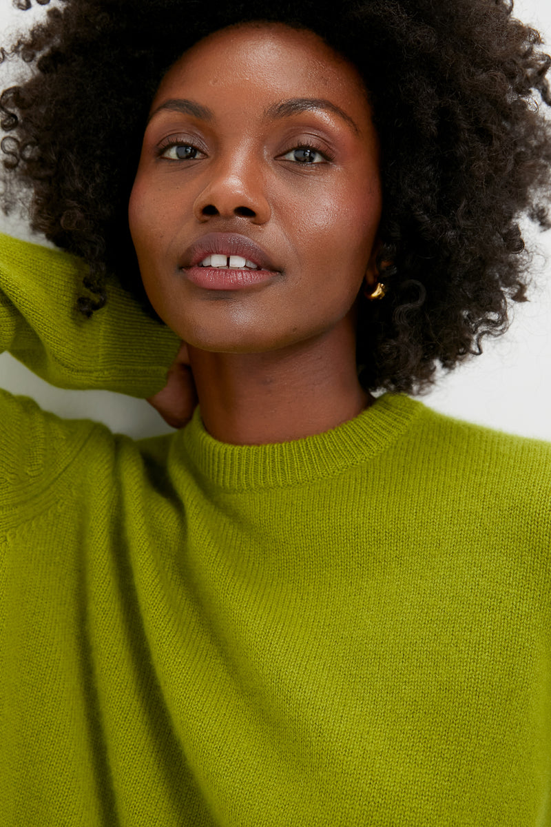 Woodbine Cashmere Boyfriend Bodie Crewneck