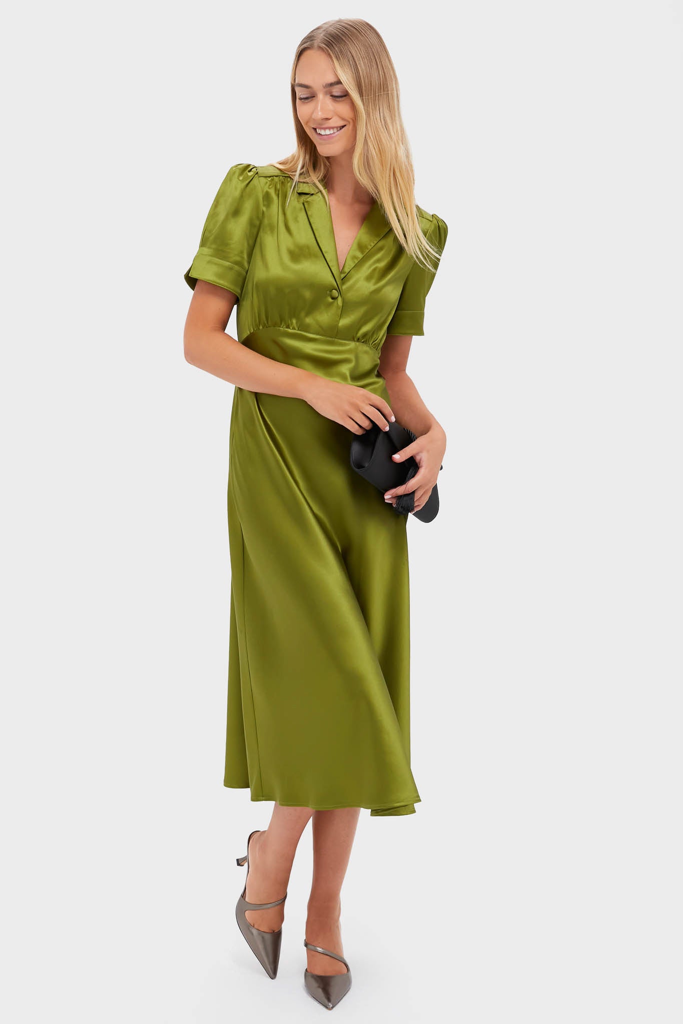 Woodbine Satin Bellamy Dress
