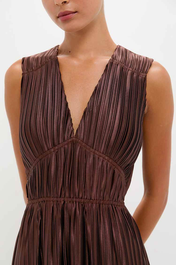 chinese dress ladies Shani Shemer Uma Maxi Dress in Chocolate main image 1