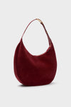 Maroon Suede Moon Hobo