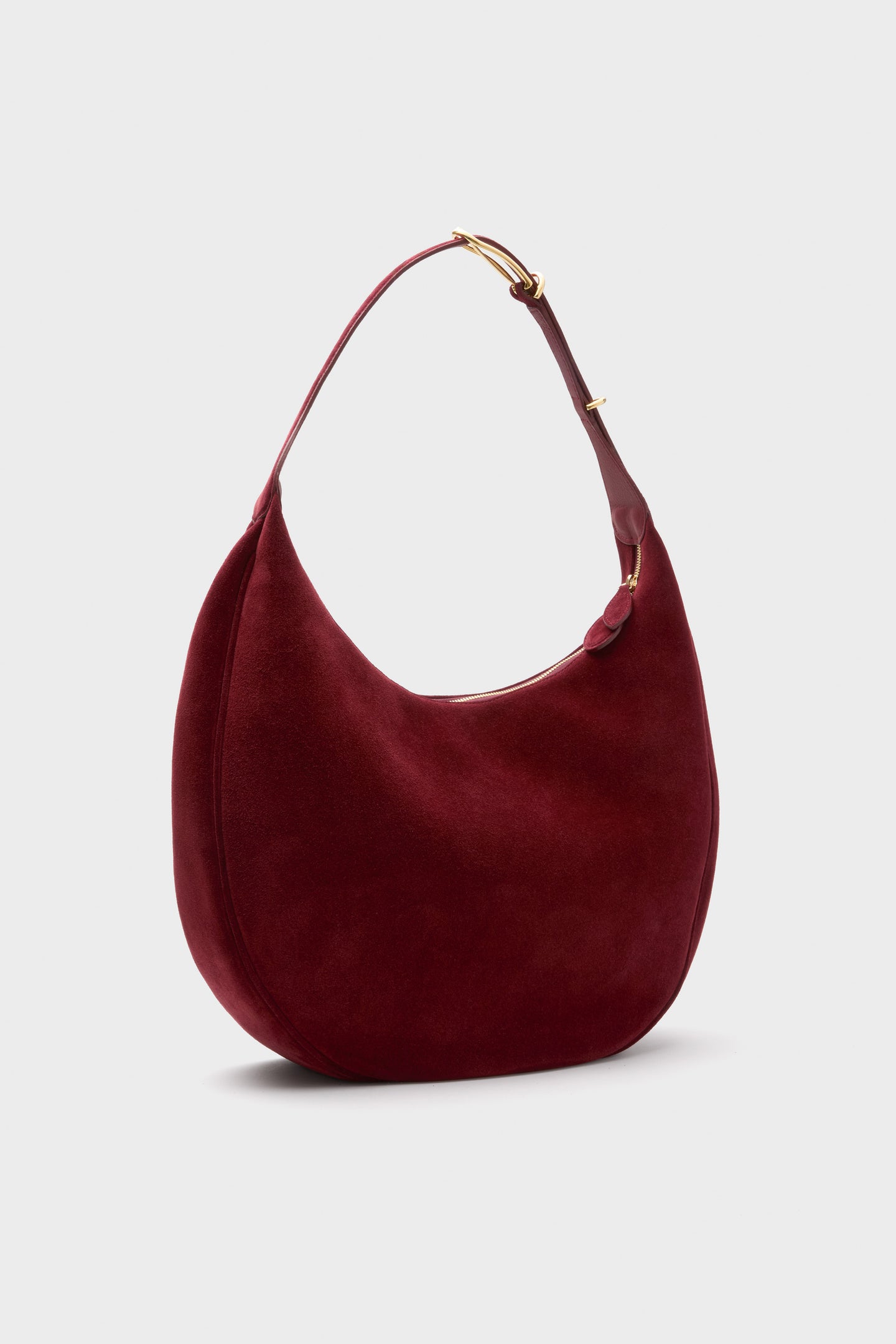 Maroon Suede Moon Hobo