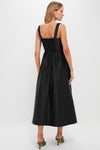 Black Dupioni Esme Dress