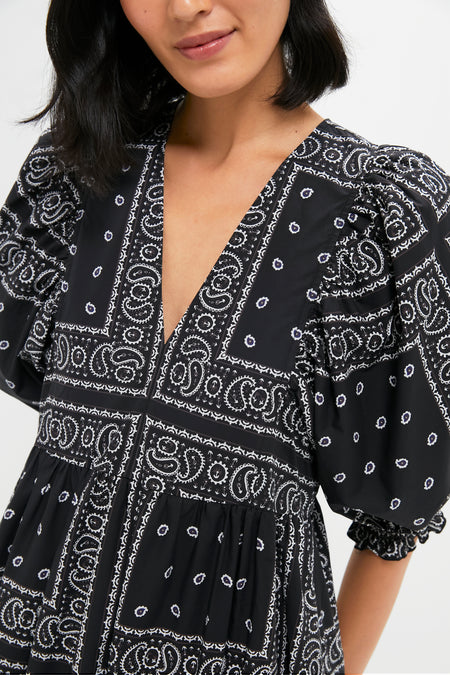 Exclusive Aces Wild Black Palmer Dress