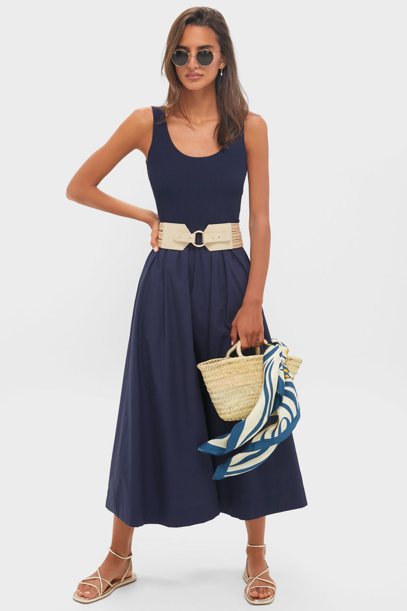 Navy Tank Midi Dress