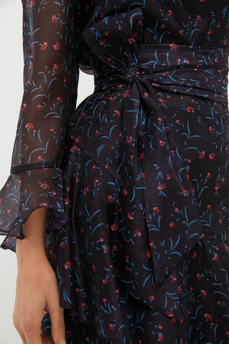 Midnight Oleander Sasha Dress