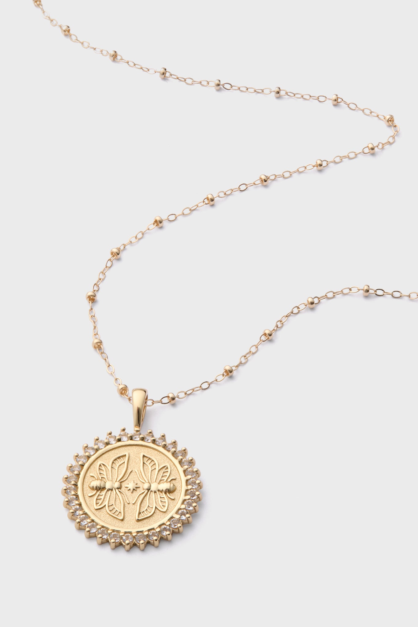 Gold Sisters Forever Petite Embellished Coin