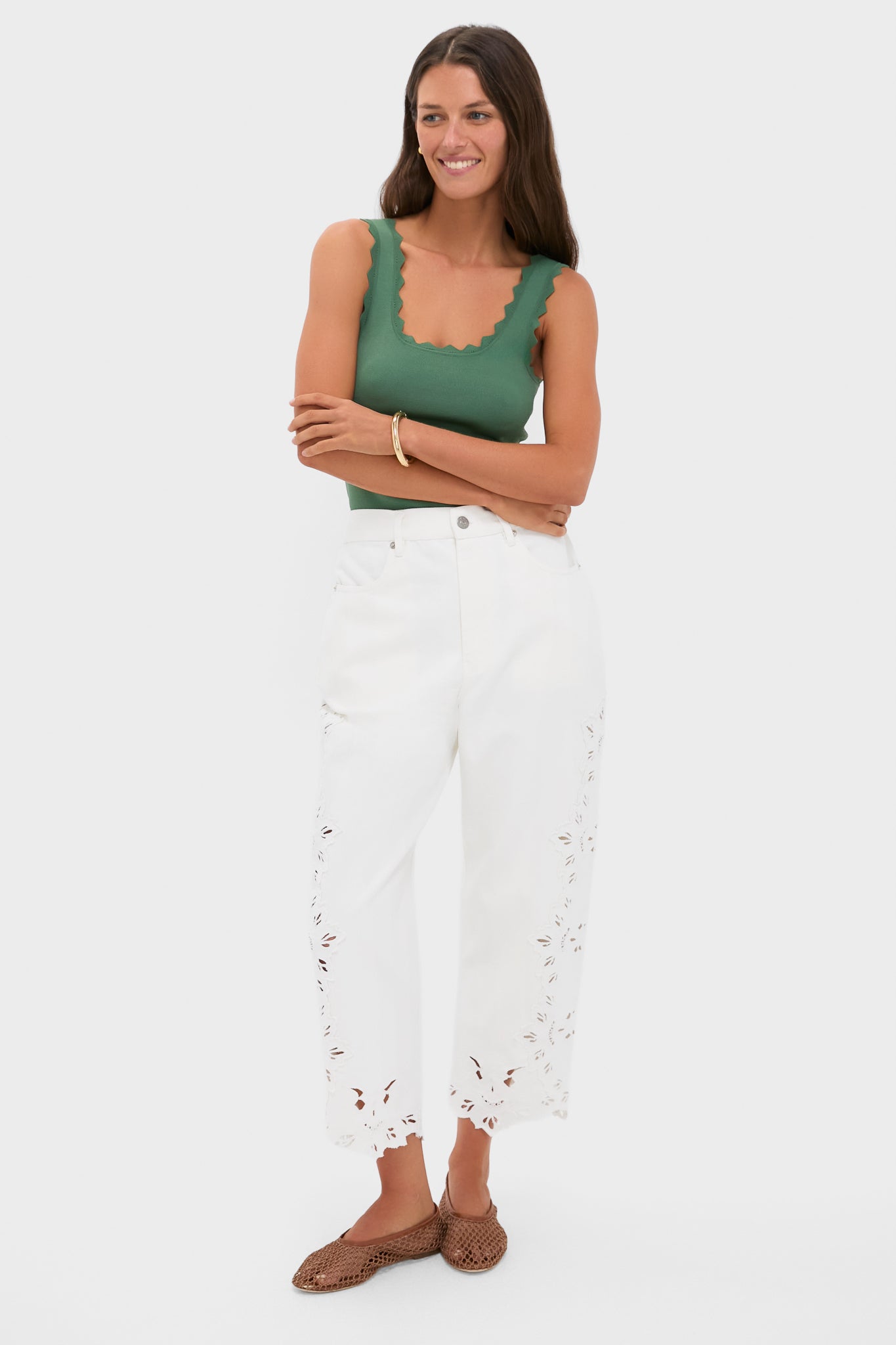 White Cavina Denim Jeans