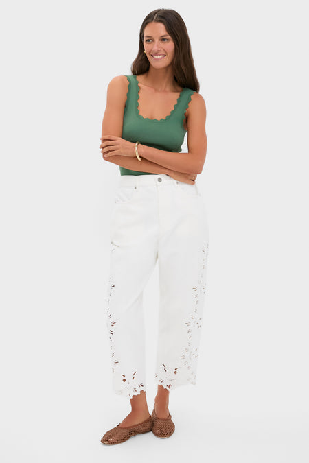 White Cavina Denim Jeans