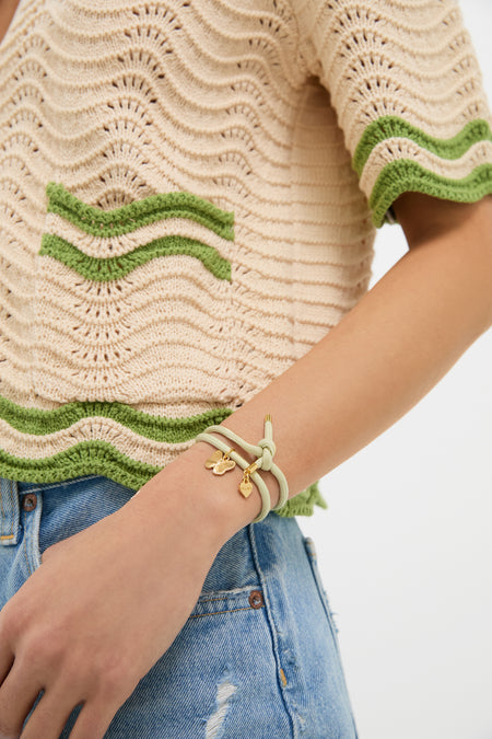 Vineyard Bracelet Cord with Butterfly Charm