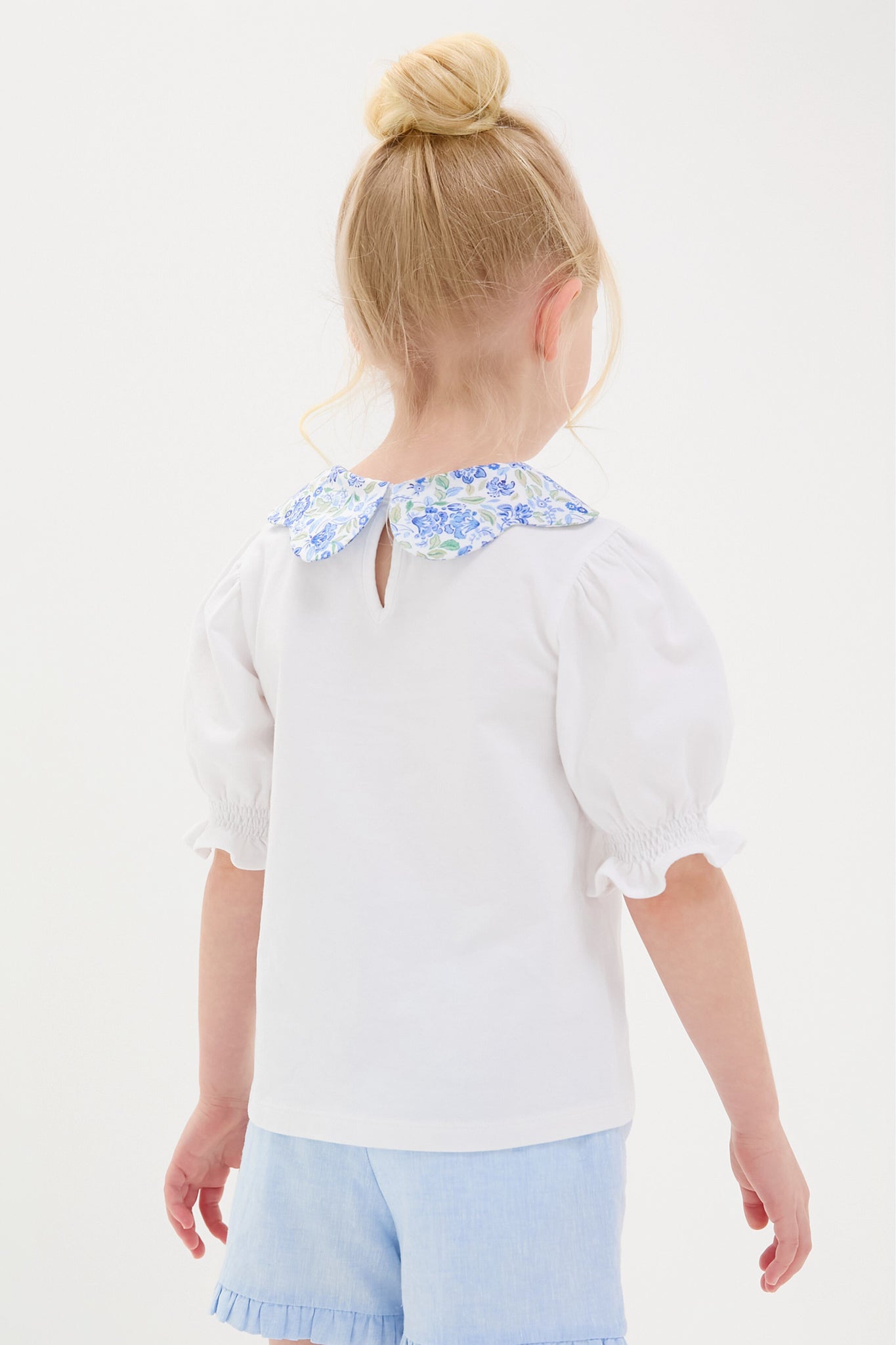 Dusty Blue Floral Analia Top