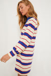 Navy Stripe Bradley Knit Polo Dress