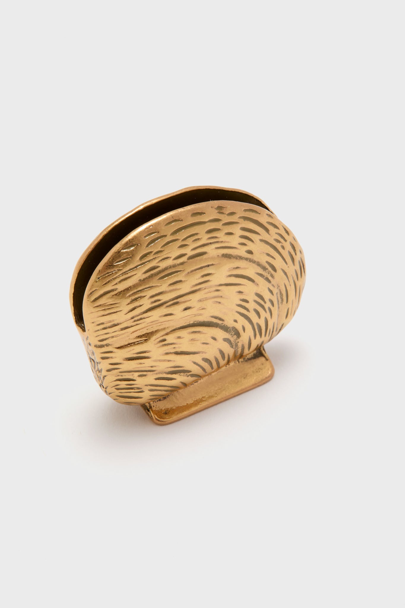 Gold Clam Shell Place Card Holders Set of 4