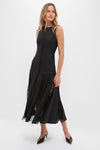 Black Mixed-Media Coco Maxi Dress