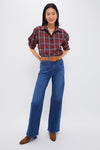 Red Plaid Nadine Boyfriend Button Down