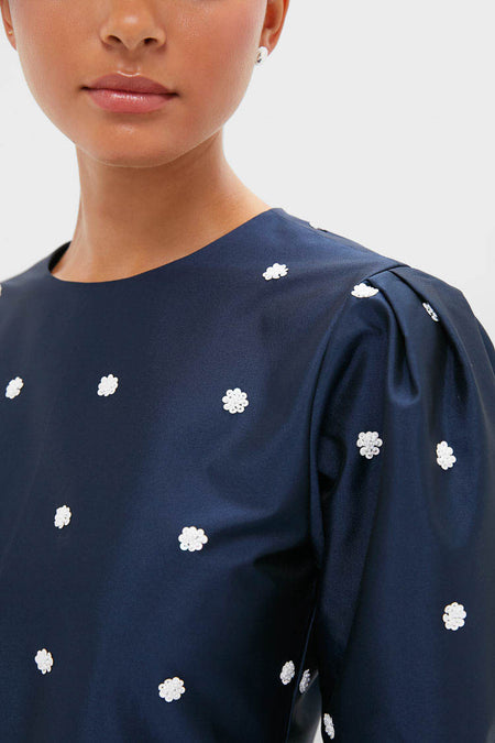 Midnight Blue Classic Rockford Mini Dress