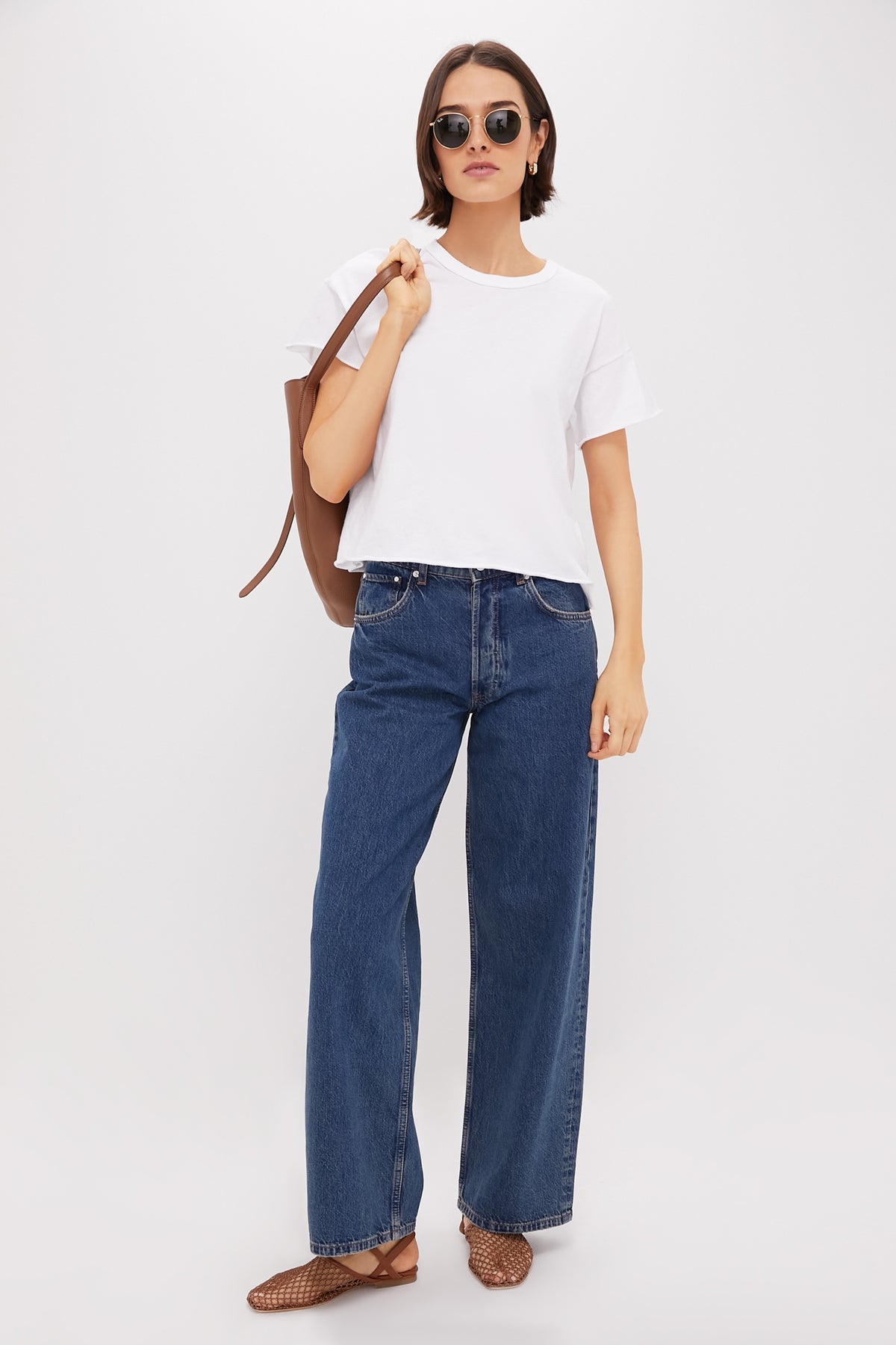 True White The Crop Tee