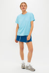Bright Blue Short Sleeve Performance Jersey Ryan Boyfriend Tee