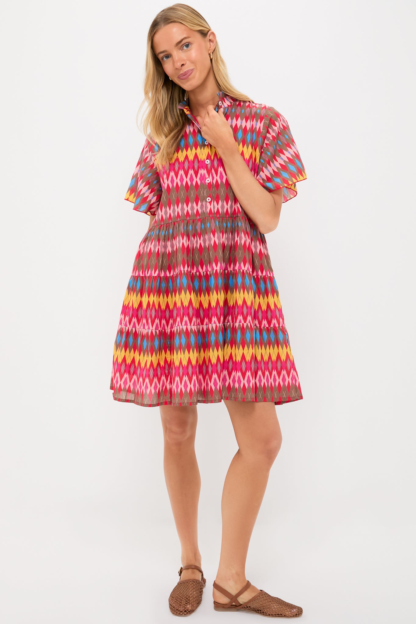 Exclusive Geraldine Red Vibeka Dress