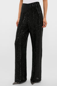 Black Sequin Tatum Pants