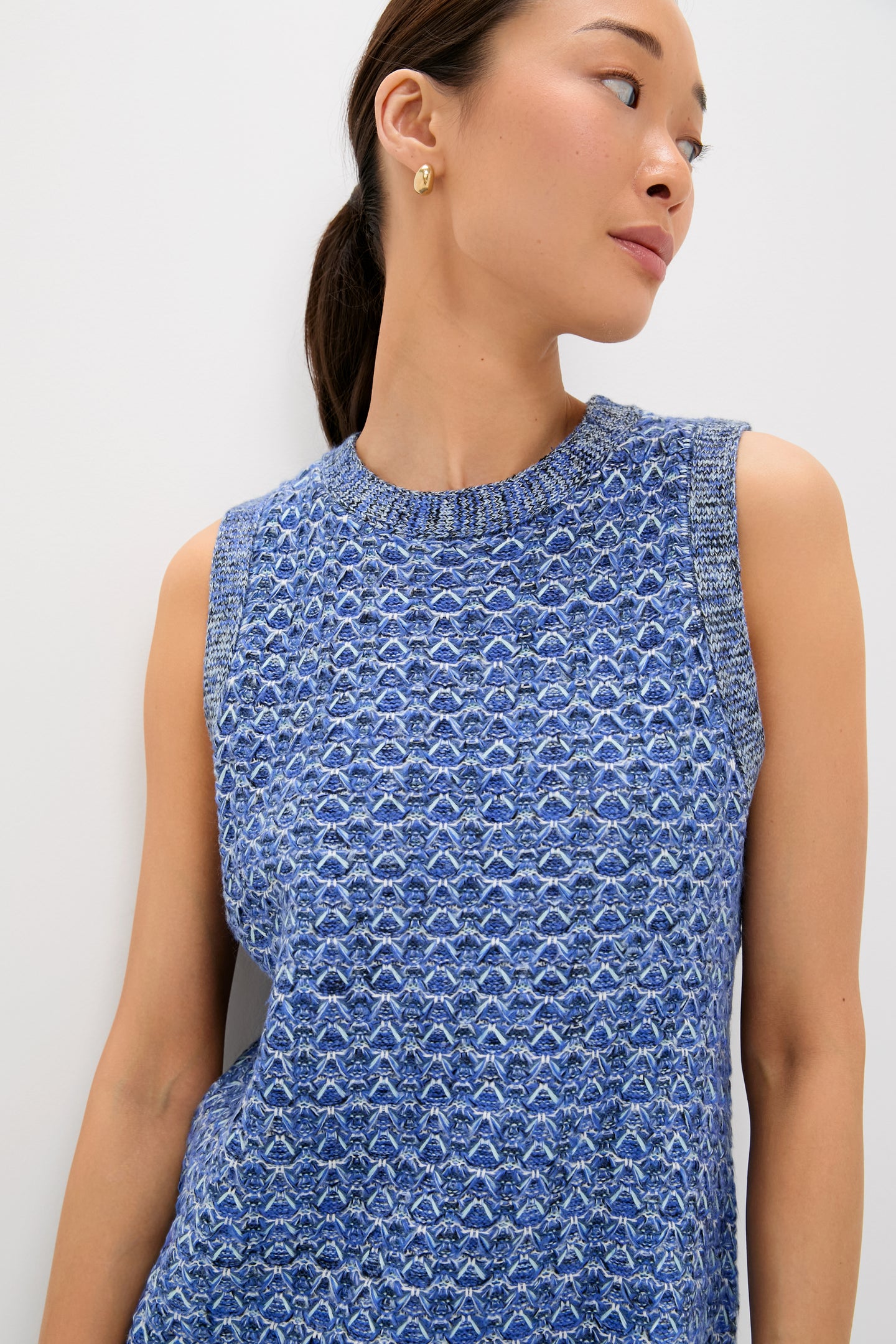Blue Knit Marie Dress | Tuckernuck