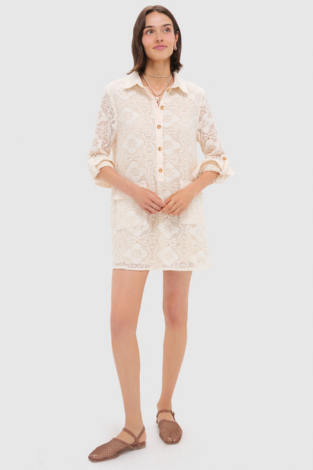The Cream Lace Raya Dress