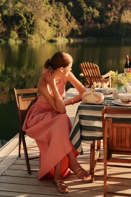 Natural and Red Shrimps Minaudiere