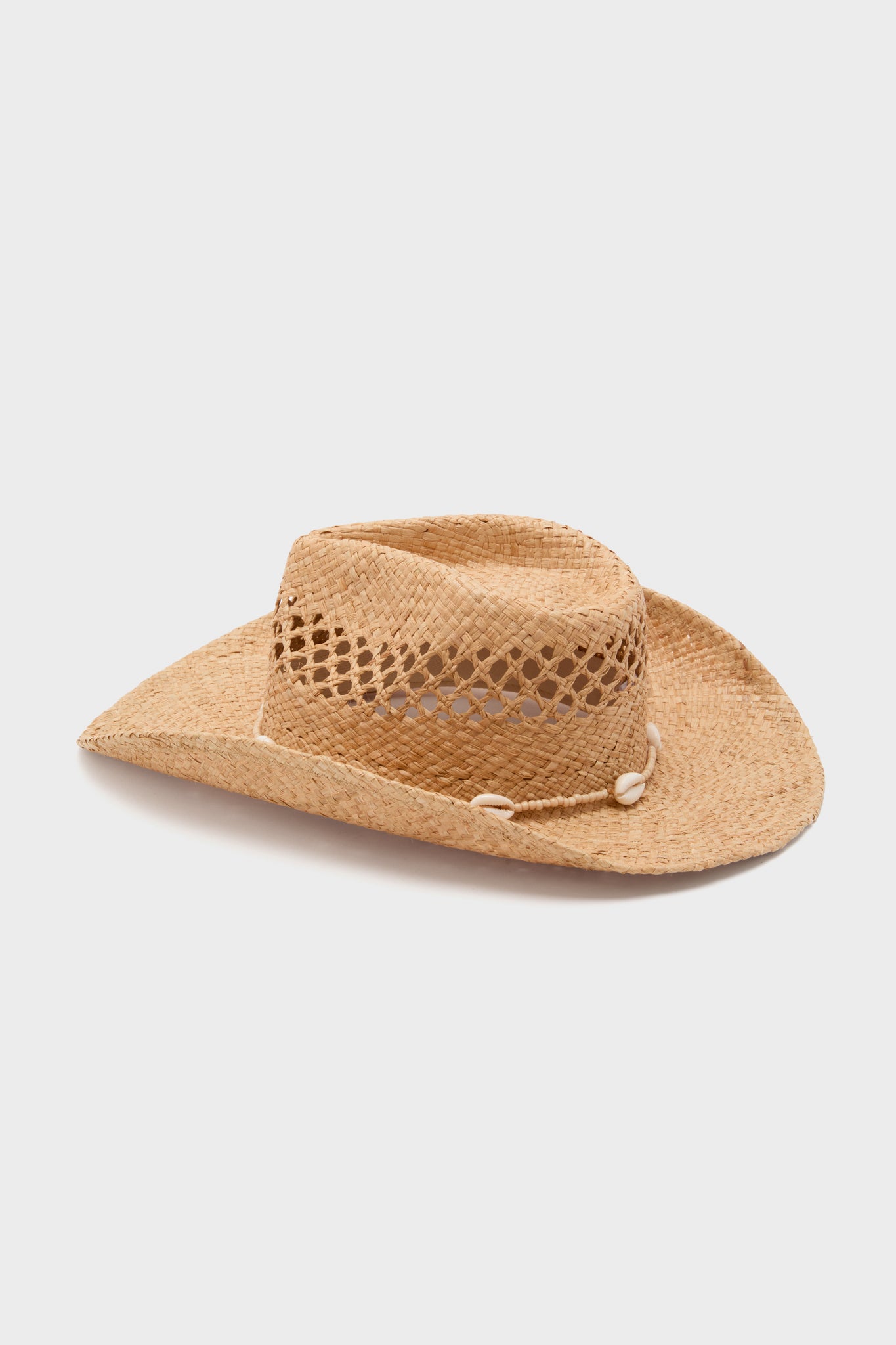 Natural Seashells Cowboy Hat
