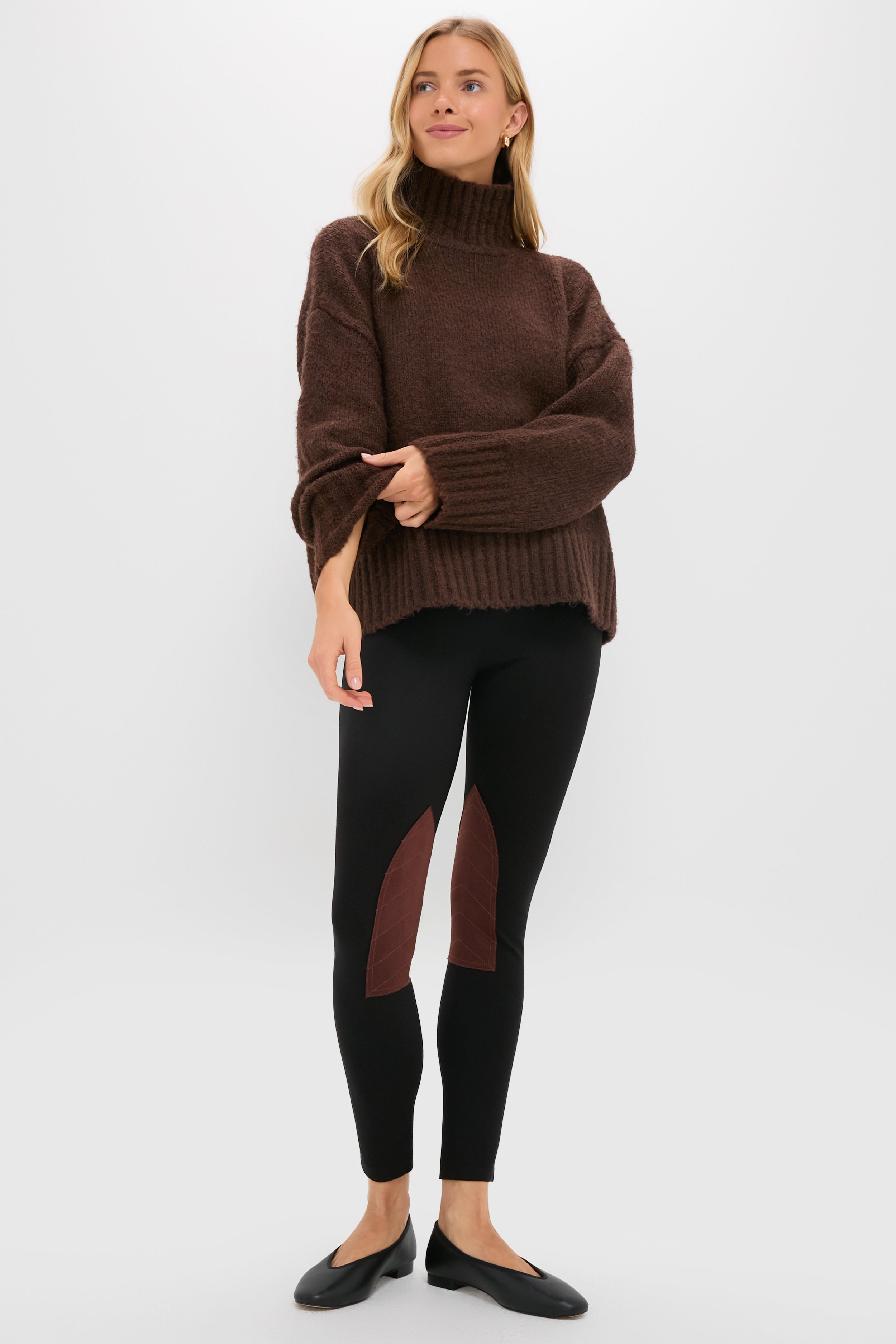 新品　BRIEFING BOUCLE YARN TURTLENECK KNIT Chocolate Boucle Hannah Turtleneck Sweater | Tuckernuck