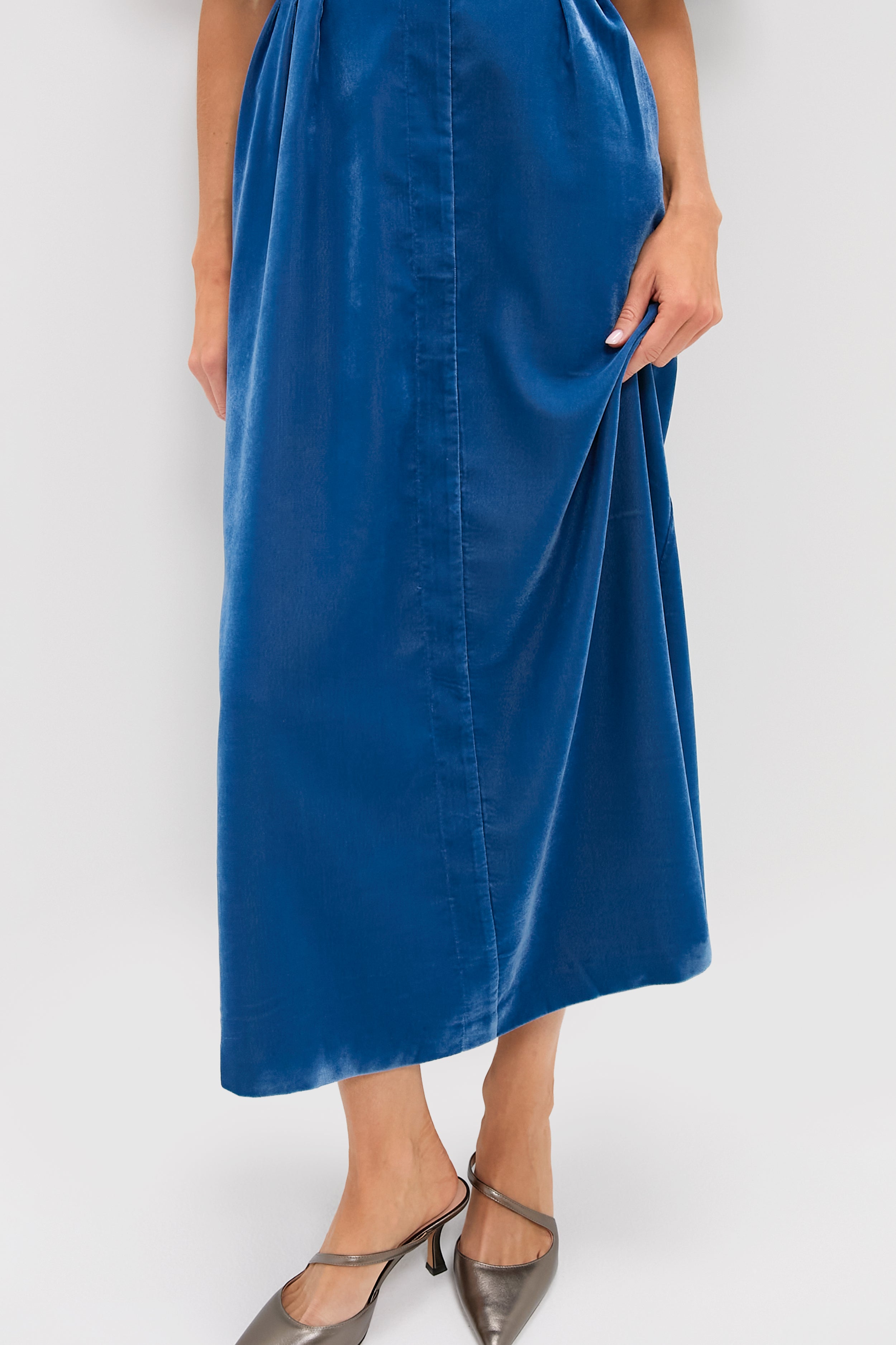 Blue Fog Velvet Lace Delaney Dress | Tuckernuck
