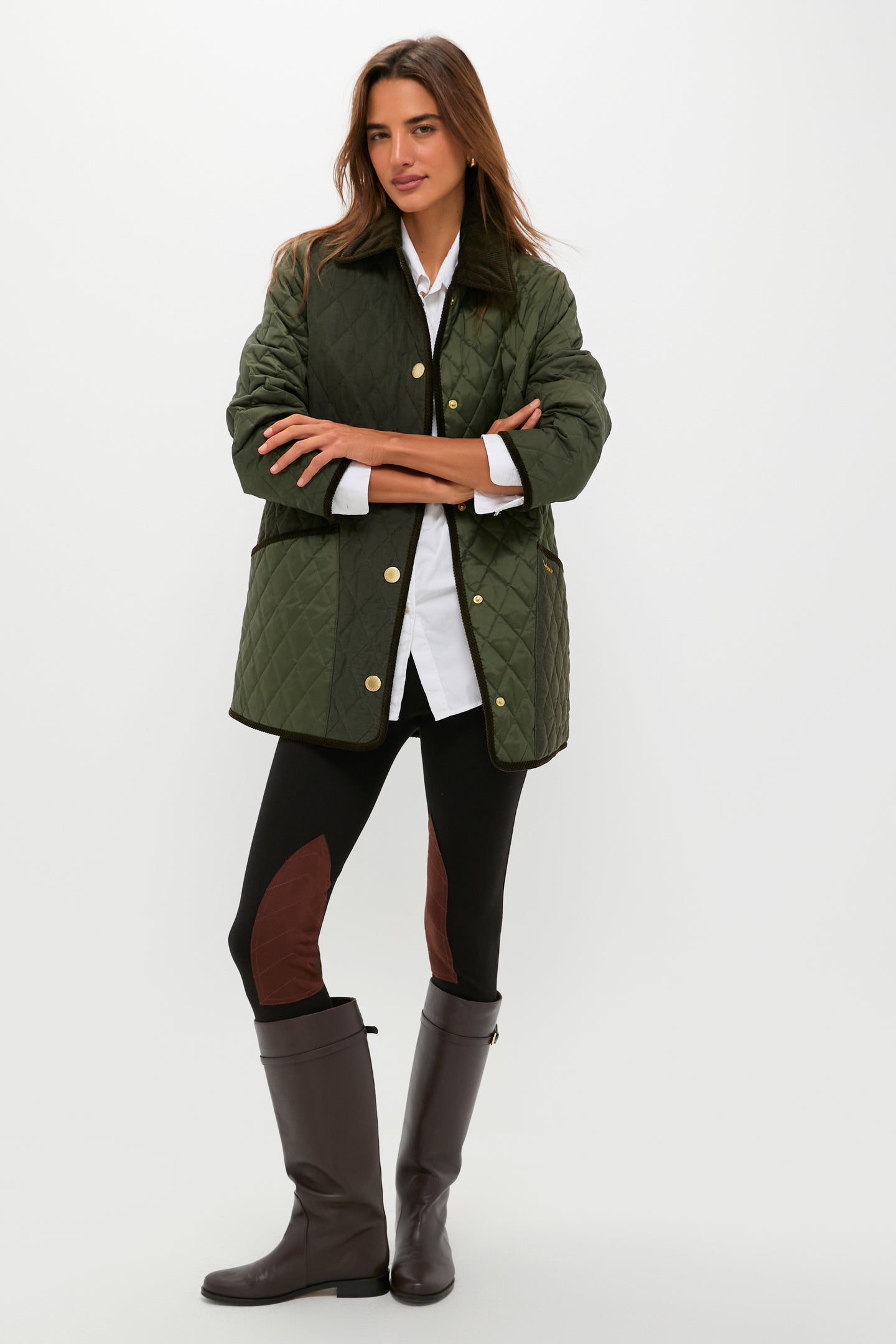 Olive Meryl Quilted Jacket