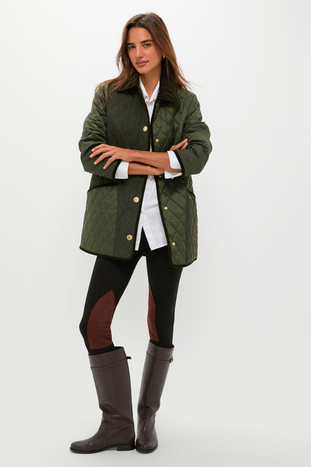 Olive Meryl Quilted Jacket