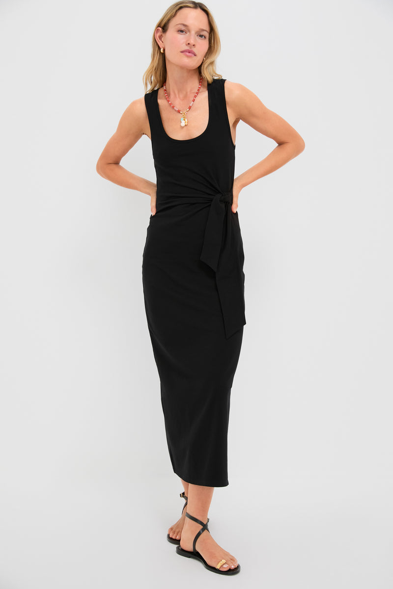 Black Uri Twist Dress