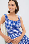 Navy Neci Gingham Tank Dress