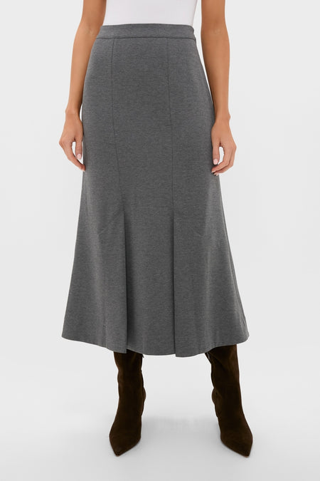 Charcoal Heather Mona Maxi Skirt