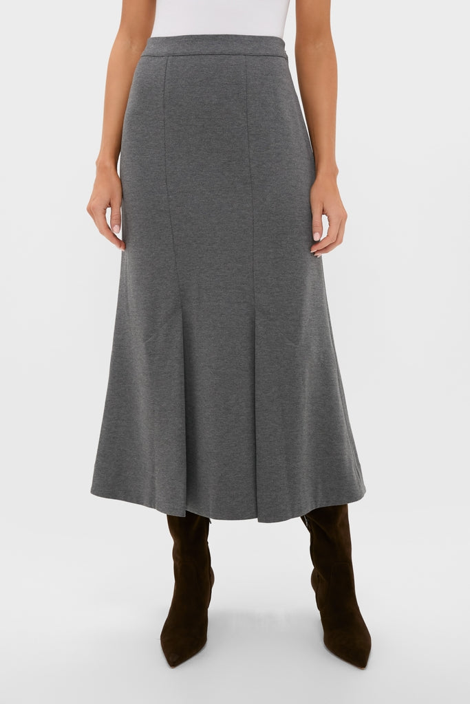 Charcoal Heather Mona Maxi Skirt