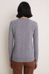 Gray Cashmere Katherine V-Neck Sweater