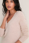 Sandstone Cashmere Katherine V-Neck Sweater