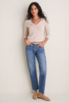 Sandstone Cashmere Katherine V-Neck Sweater