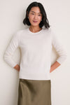 Ivory Cashmere Elizabeth Crewneck