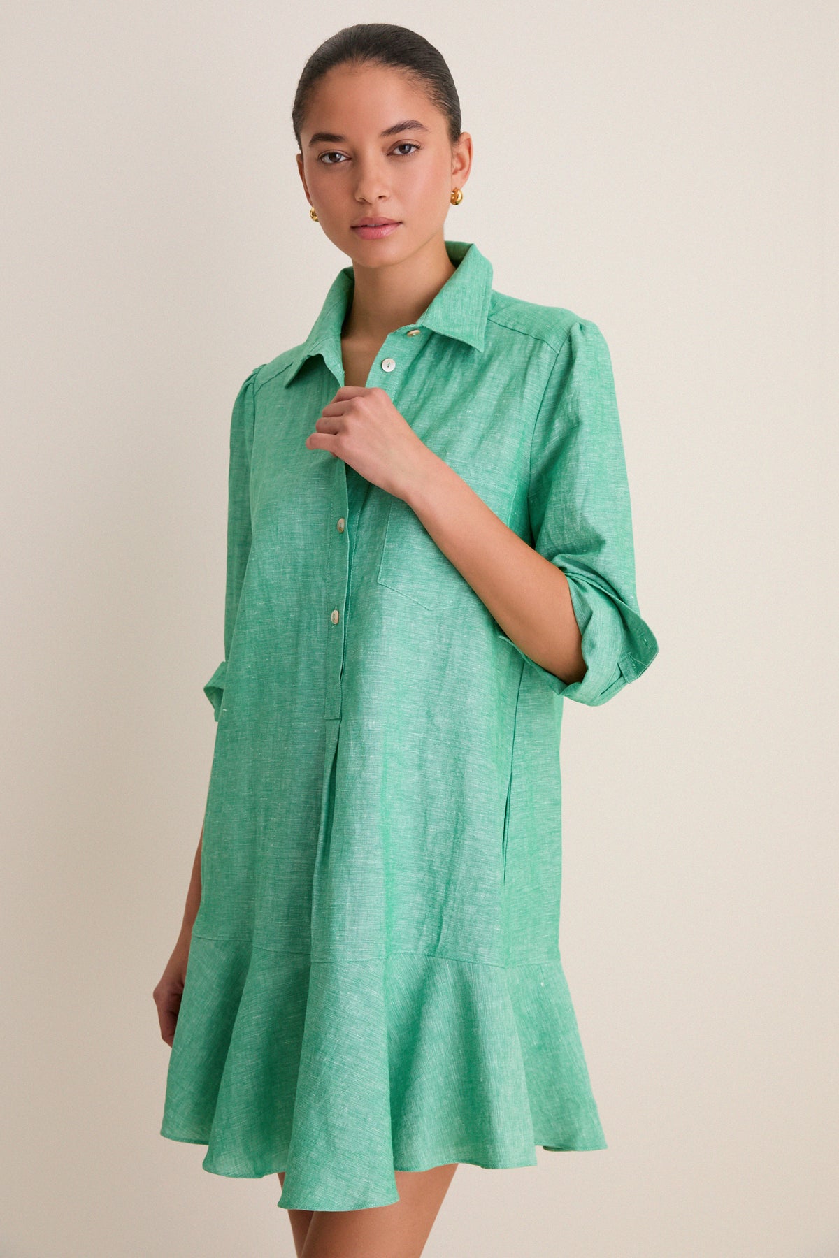 chambray callahan shirt dress Tuckernuck Chambray Callahan Shirt Dress Chambray / L