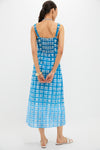Royal Plaid Minnie Midi Dress