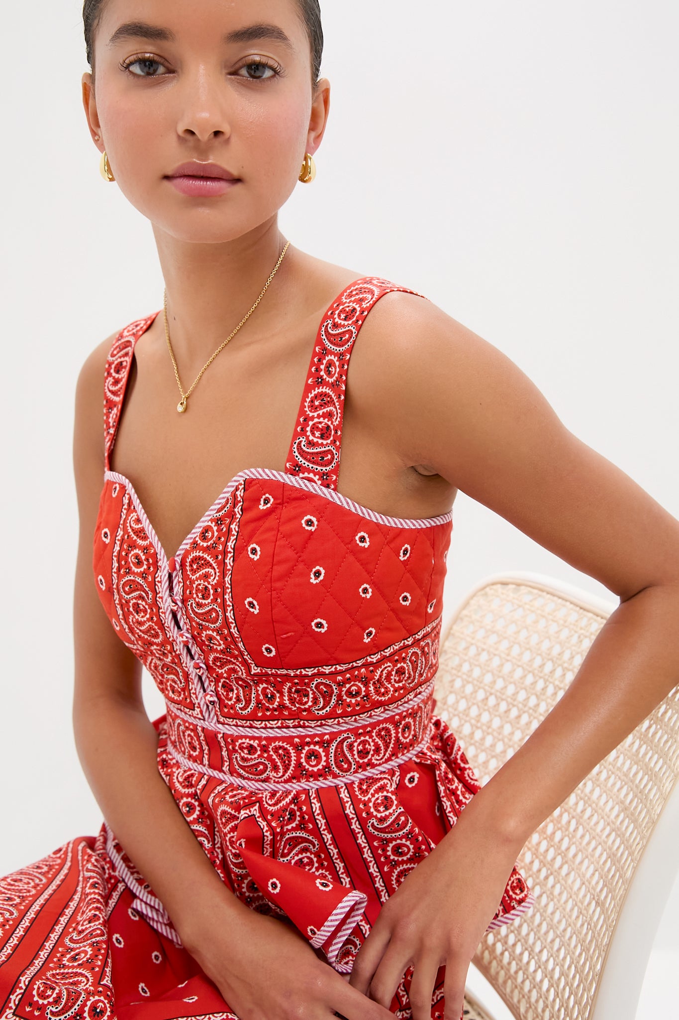 lacey red dress Petal and Pup Women's Lacey Mini Dress