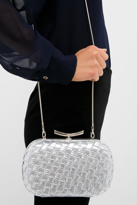 Silver Allison Clutch