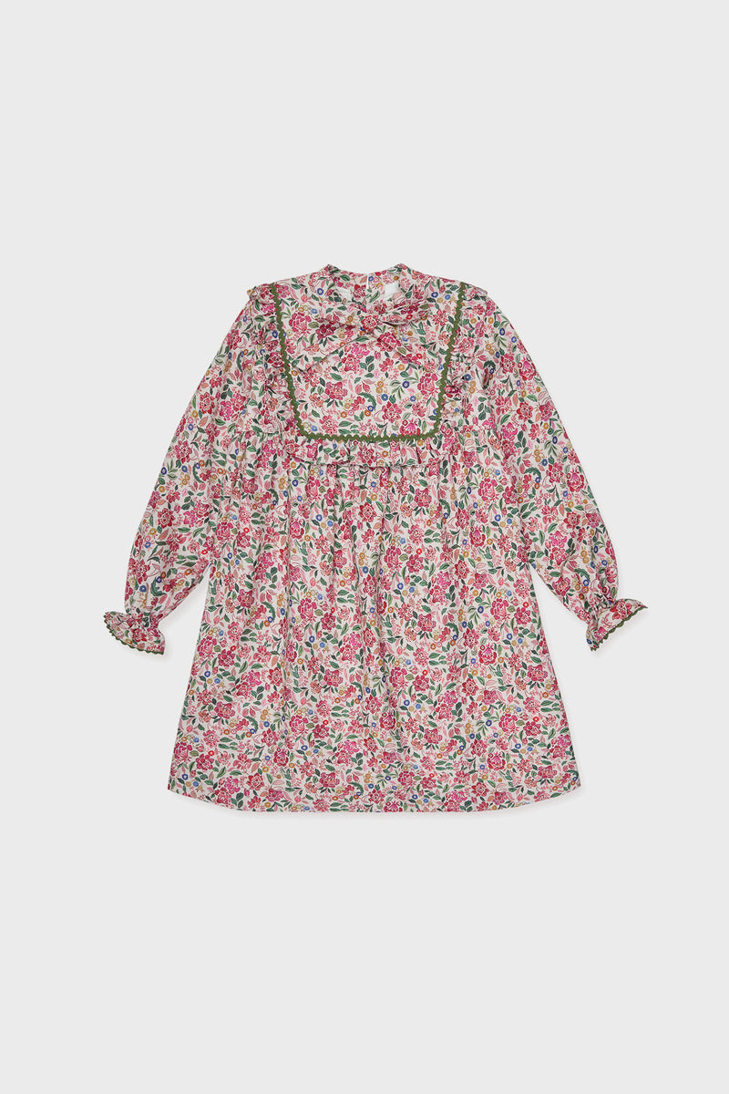 Pink Floral Laurelia Girl Empire Dress