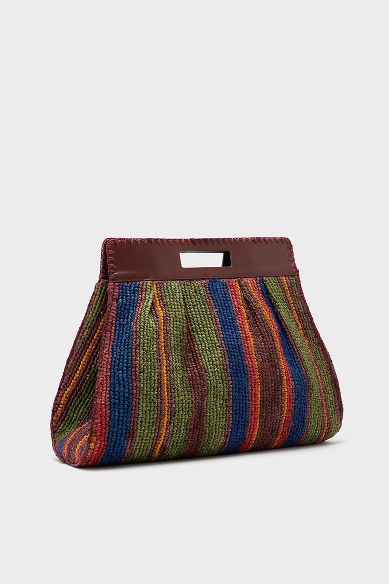 Jungle Stripe Raffia Rue Tote Bag