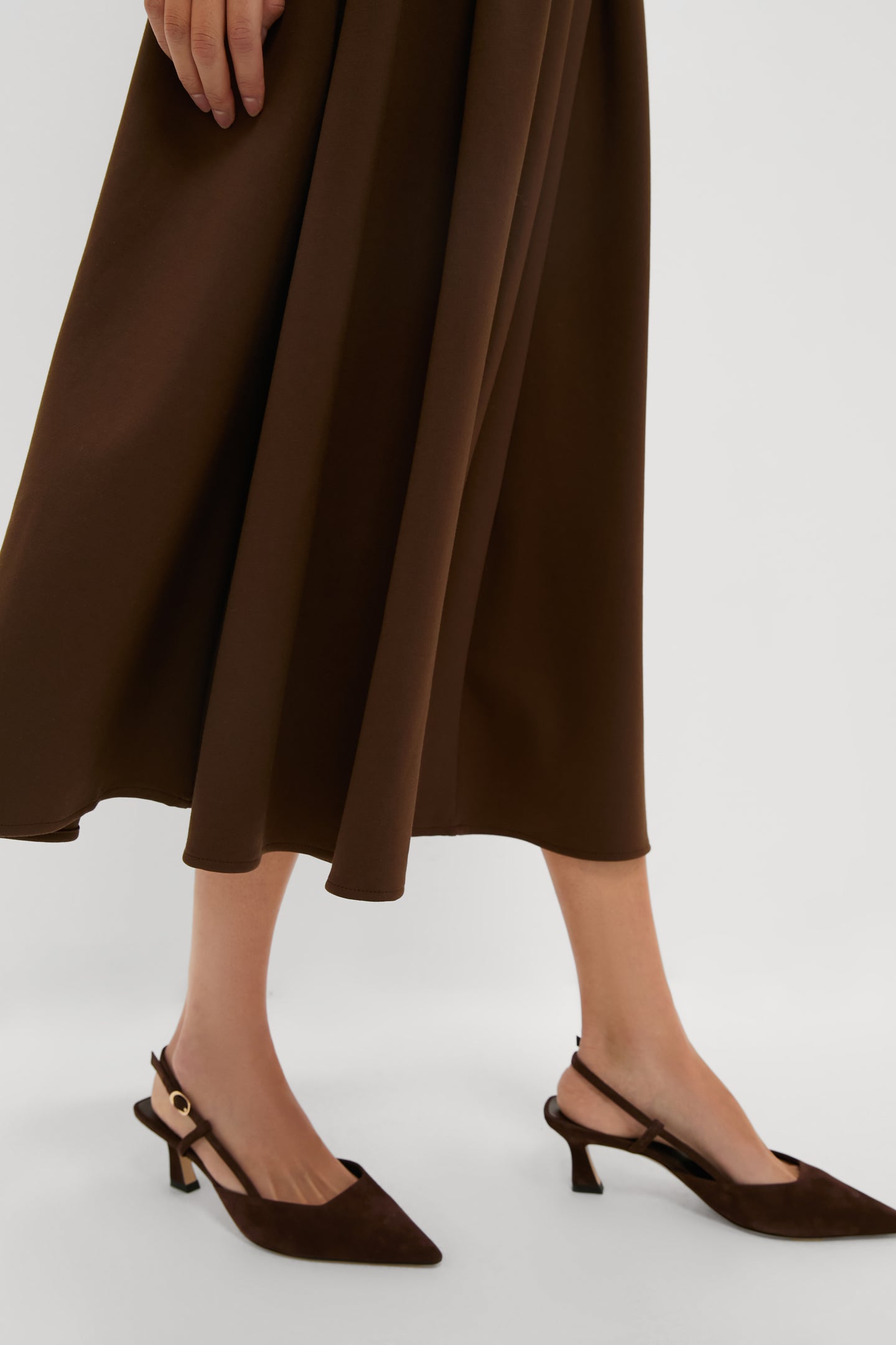 Chocolate Lysandra A Line Midi Dress
