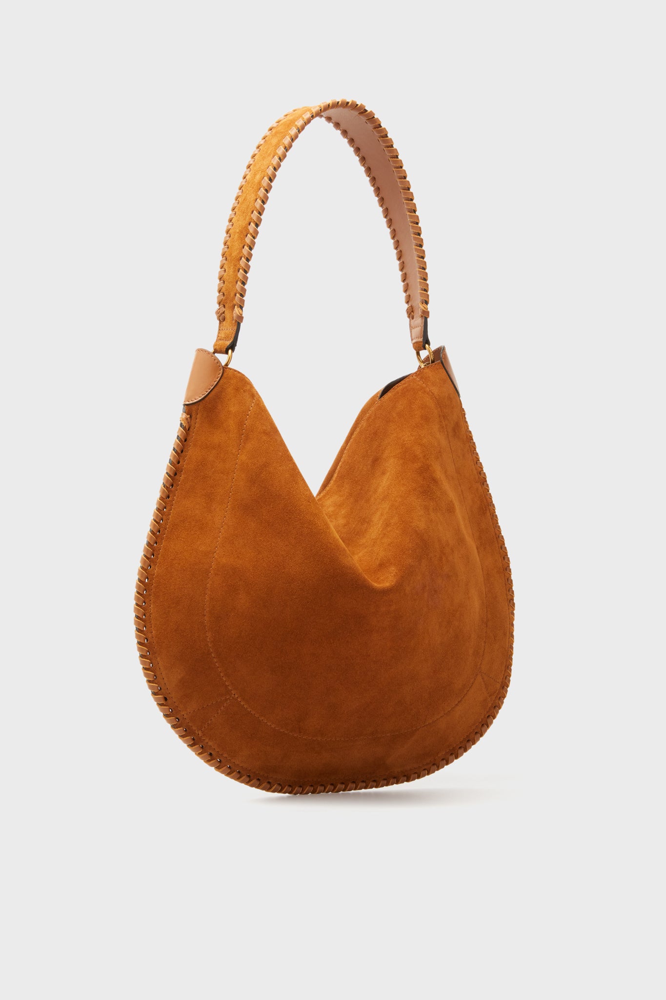 Cognac Soft Suede Oskan Hobo