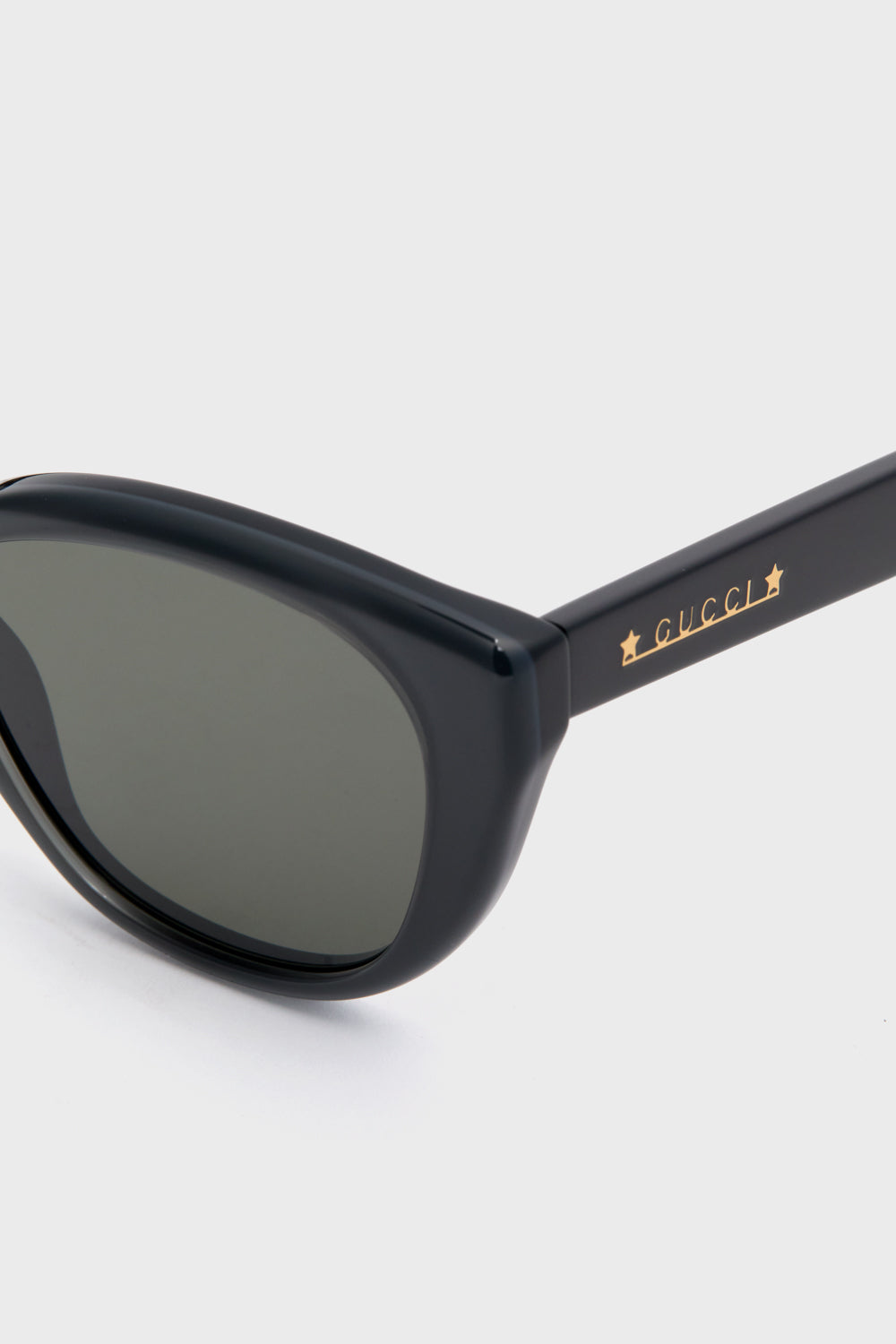 Shiny Black Cat Eye Sunglasses