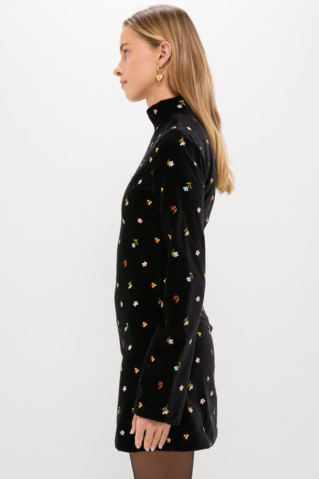 Black Onyx Romy Bouquet Dress